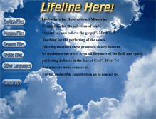 Tablet Screenshot of lifelinehere.com